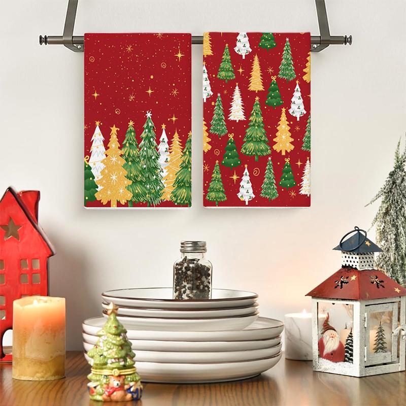 Christmas Decorations Christmas Gifts Ultra-fine Fiber Handkerchiefs Hand Towels Highly Absorbent Towels Practical 40*60cm