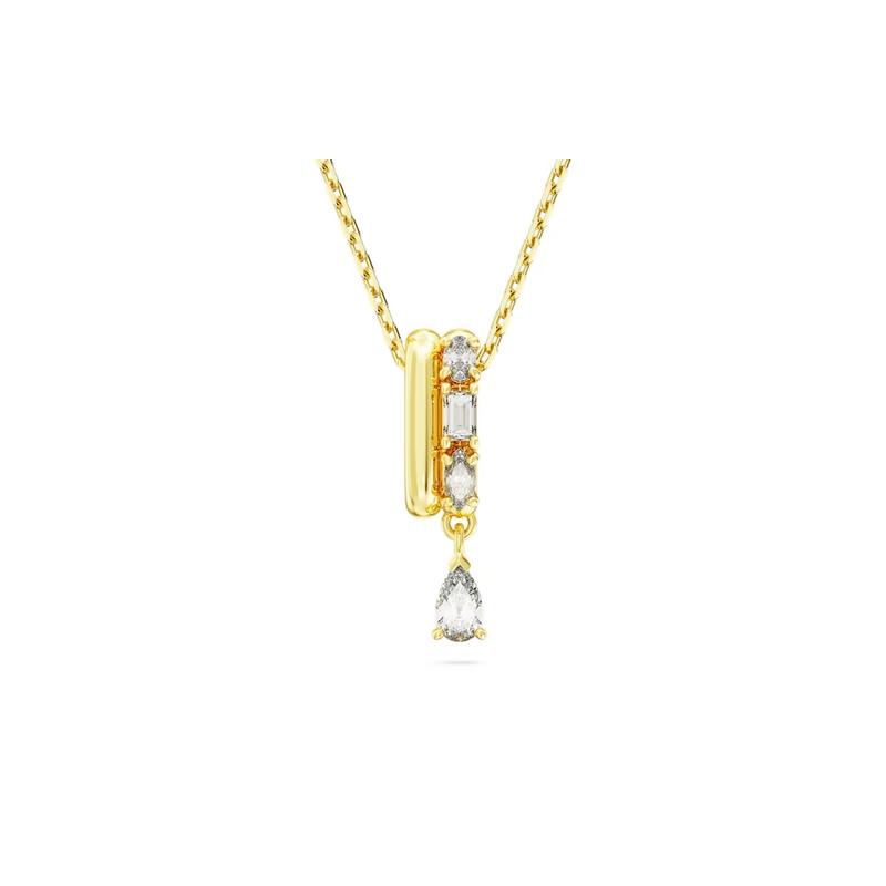 Swarovski Imber Double Ring Design Crystal Necklace Women s Gold 5663333