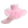 Toddler Girls Princess Ruffle Socks Soft Double Lace Frilly Ankle Socks Cute Baby Kids Socks For Ages 1-10 Years