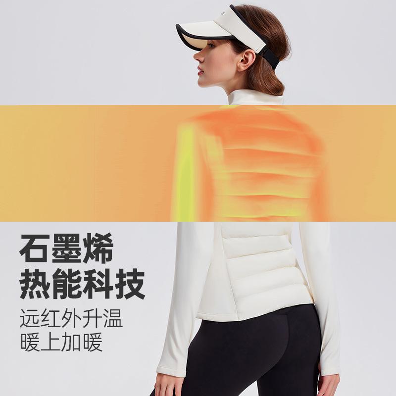 Light and thin sports goose down jacket men's and women's autumn and winter new season wear training jacket warm down jacket