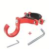 Universal No-Drill Helmet Hanger Single Piece Heavy Load Front Storage Hook for Electric Scooter Bike Motorcycle E-Bike
