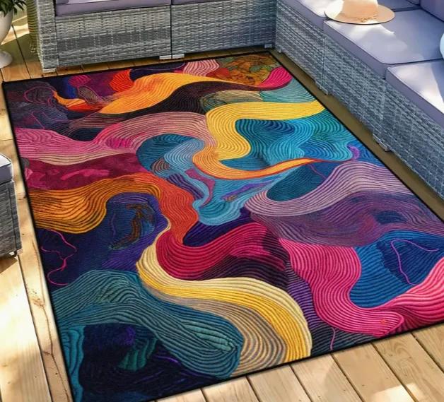 

Geometric Abstract Area Carpet Warm Living Rooms Bedrooms Baby Rooms Terraces Bedroom With Geometric Patterns Carpet Decoration 40X60CM