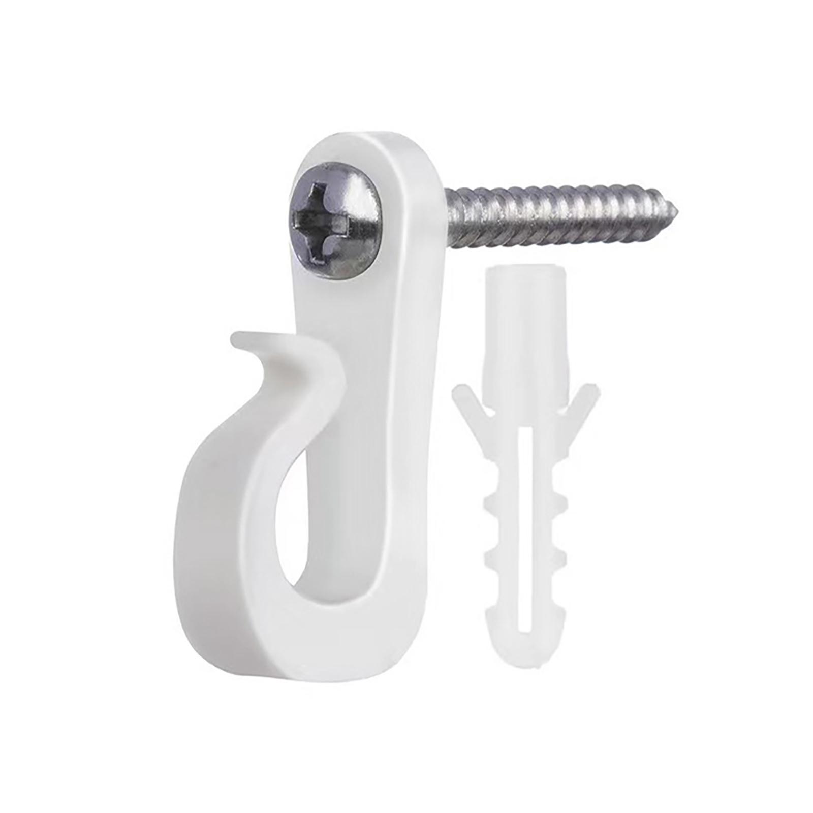 

Sturdy Plastic Materials White S Hook Portable Accessory for Organizing Christmas Light and Parties Decorations 1PC