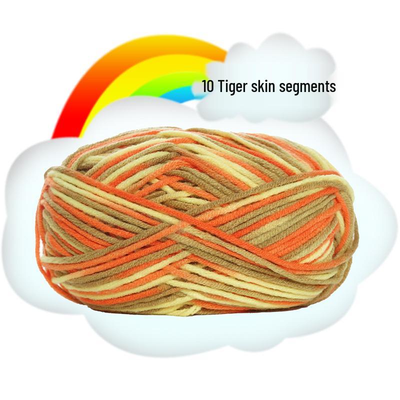 Gradient 5-Ply Medium Thick Baby Velvet Yarn for Crochet and Knitting