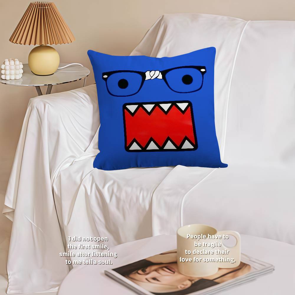 Cute Domo-Kun Pillowcase Toon Gift Cushion Cover Bedroom Home Sofa Chair Seat Decor Pillow Case