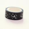 Gold & Silver Foil Hot Stamping Christmas Washi Tape - Moon, Stars, House & Branches DIY Journal Stickers