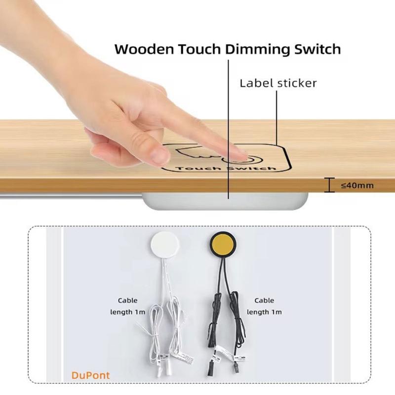 Proximity Sensors Switches 12V Not Contact Waves Control with Easy Installation & Waterproof Designing for Wood Panel
