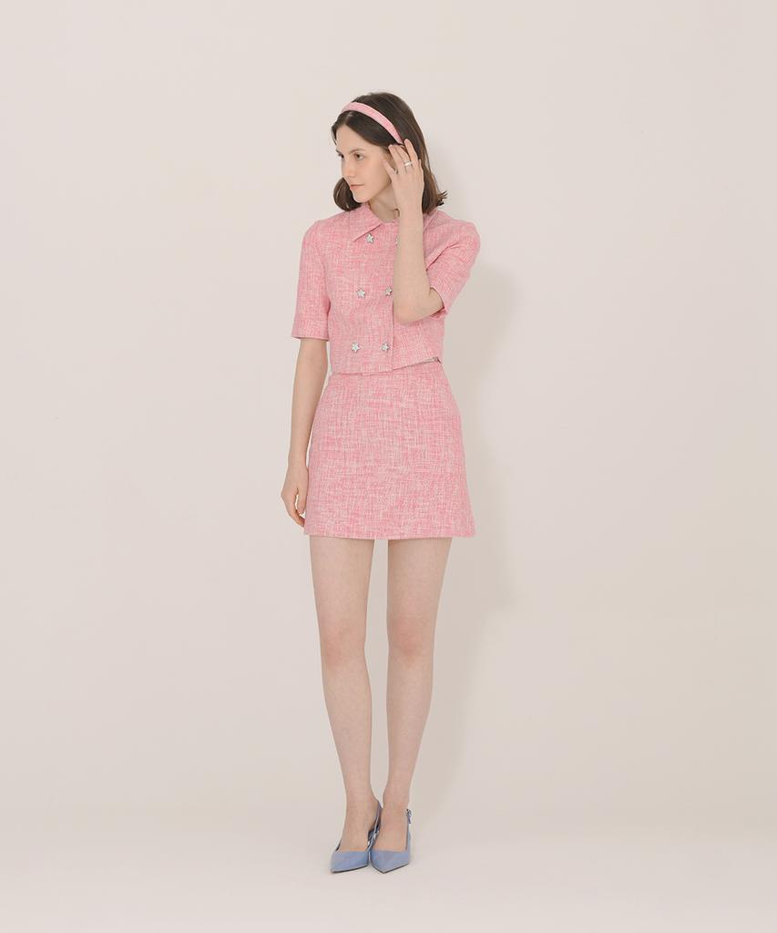 Aiseugadeuneiogongpal Tweed Mini Skirt
