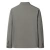 Fengxun Men's Solid Stand Collar Casual Jacket