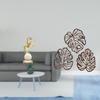 Sculpture Palm Leaves Wood Tabletop Ornament Creative Jungle Decor for Bedroom Living Room