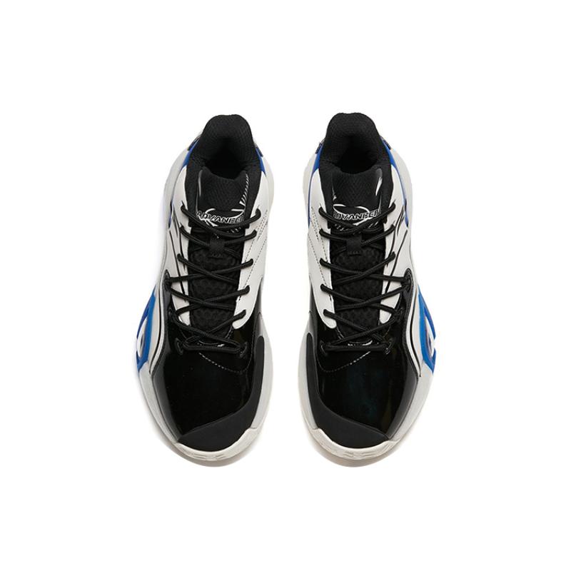 Anta A Flash Bubble 1.0 KT Wear-Resistant Slip-Resistant Low-Top Performance Basketball Shoes Men's Black White Blue Sneakers