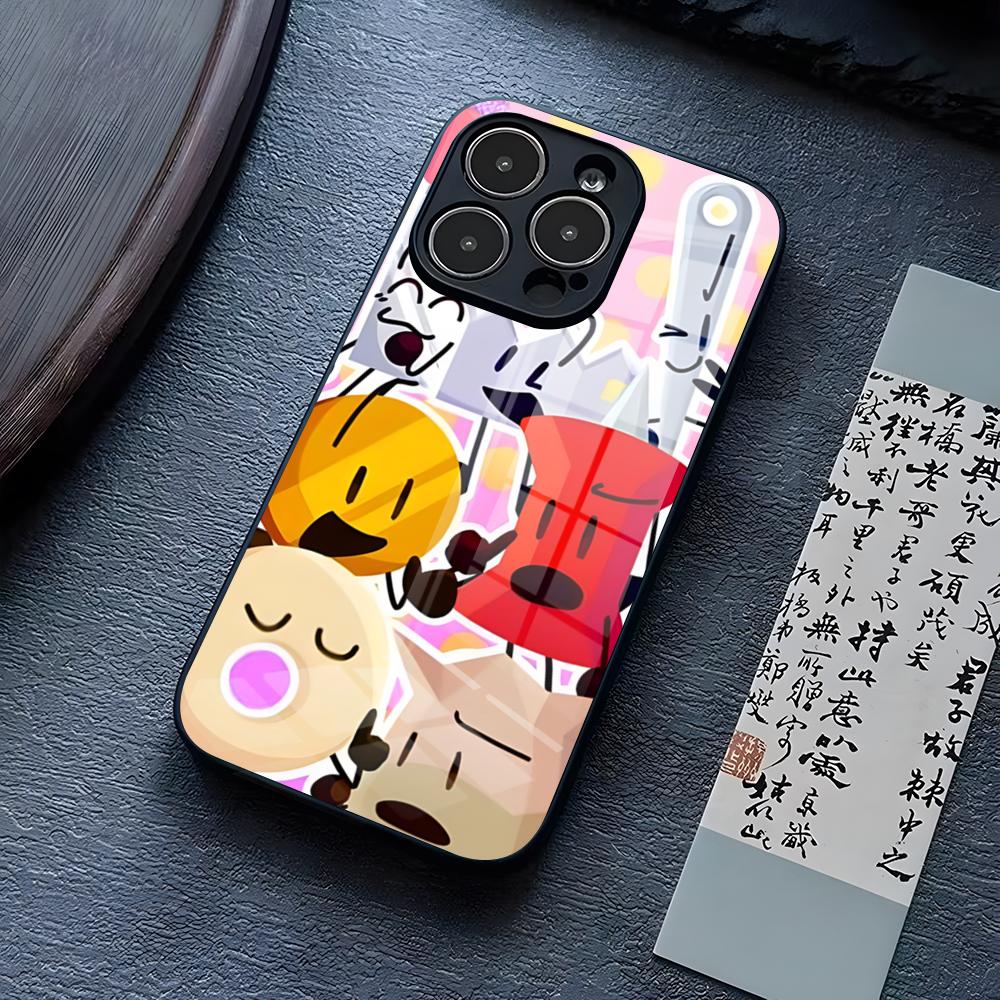 B-Battle For Dream Island Phone Case For IPhone 17 Pro Max 15 Pro 14 12 11 13 Mini X XR XS 16 Plus SE Glass Cover