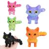 Creative 3d Printing Cute Cartoon Kitten Shape Luminous Color Ornaments Suitable For Home Office Desktop Decoration