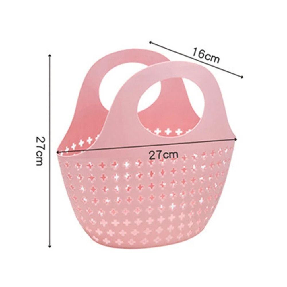 Plastic Shower Basket Mesh Wash Storage Basket Shopping Basket Laundry Basket  Bathroom