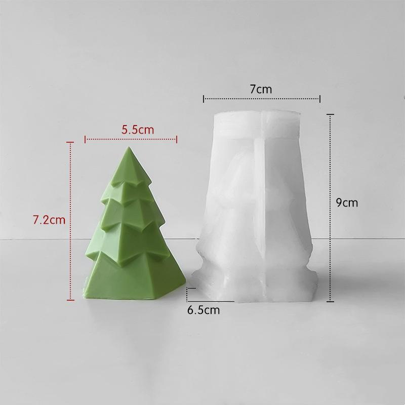 DIY Christmas Tree Candle Mold Creative Xmas Tree Snowman Silicone Mold Christmas Gifts DIY Christmas Party Home Decors 2025 New