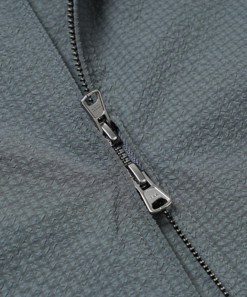 Frizmworks Seersucker Buddy Harrington Jacket _ Blue Gray