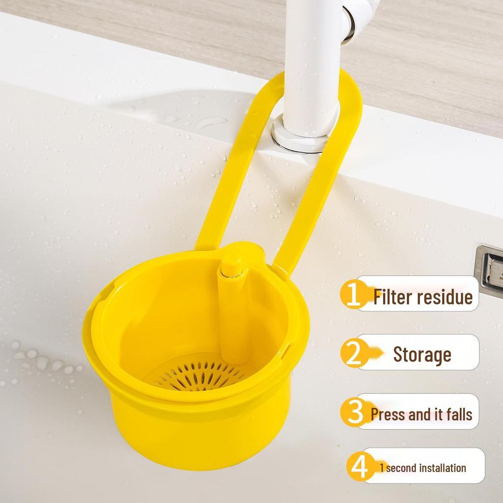 Kitchen Sink Hanging Basket Filter for Food Residue and Fruit Washing
