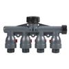 G3/4in Heavy Duty Water Faucet Hose Splitter Valve Garden Water Connector Adapter4 Way