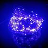 10PCS 10/20M Fairy Lights Měděná stříbrná drátěná krabička na baterie LED řetězová světla pro vánoční ložnici Party Svatební dekorace Dárky