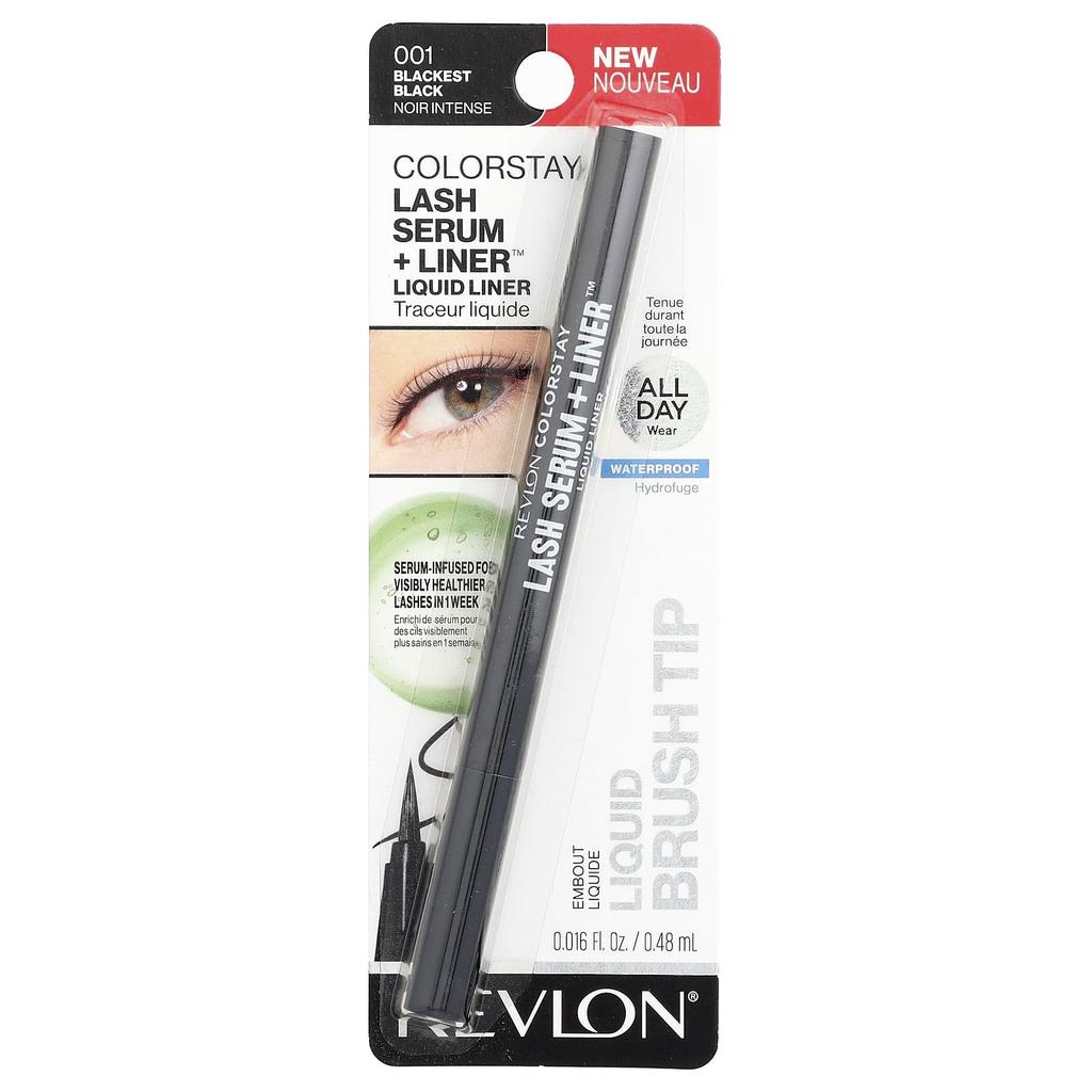 Revlon ColorStay™, Lash Serum + Liner™, 001 Blackest Black, 0.48 Ml (0.016 Fl Oz)