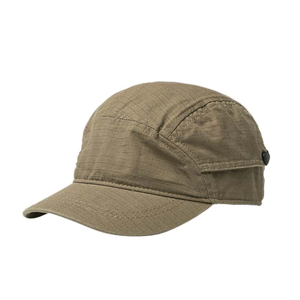 

Fashion Breathable Short Brimmed Baseball Cap Washed Retro Workwear Peaked Cap Anti-UV Cotton Men Sunshade Hat Sun Visor кавовий