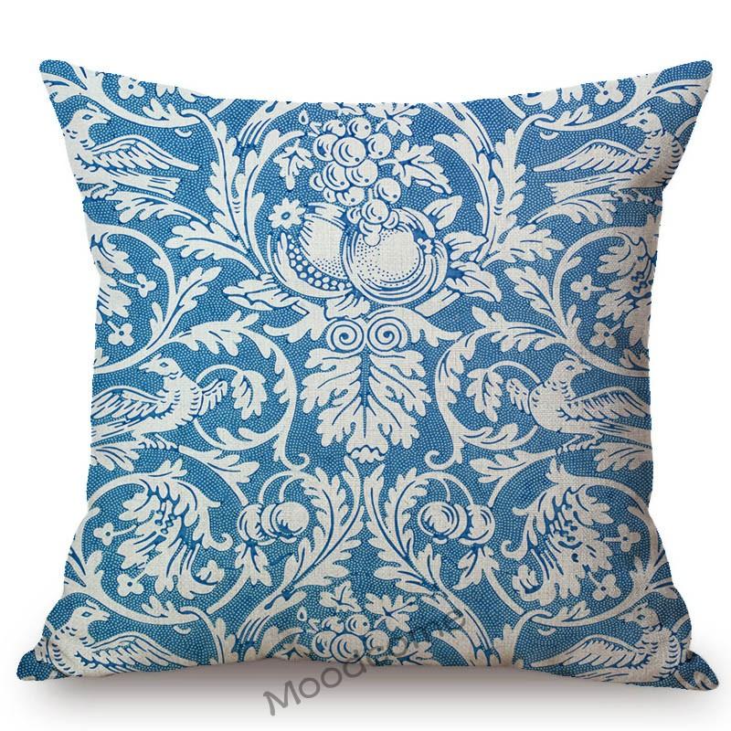 William Morris Floral Green Plant Flower Harmony Home Art Decorative Throw Pillow Case Sofa Cotton Linen Cushion Cover Case