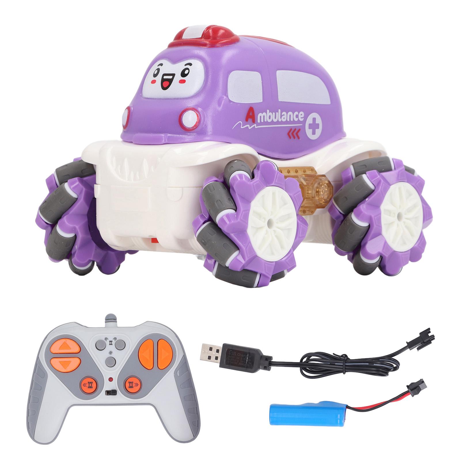 

Cartoon Cars Cute Electric Small Drift Safe Cartoon Remote Control Cars Toys for Kids Purple