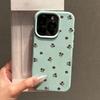 Applicable To iPhone17 Pro Max French Small Floral Leather Pattern Mobile Phone Protective Case 17/16 Large Hole 15 Cute