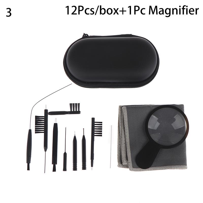 1 Set Hearing Aid Cleaning Tool Hearing Aids Cleaning Kit Brush Vent Cleaner Cleaning Wire With Magnet And Wax Loop Cleaning Set