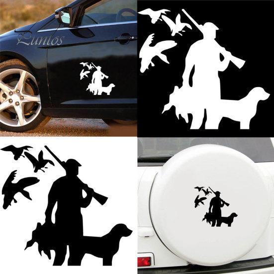 Cane da caccia uccello Car Styling adesivi decorativi riflettenti decalcomanie per auto Decor