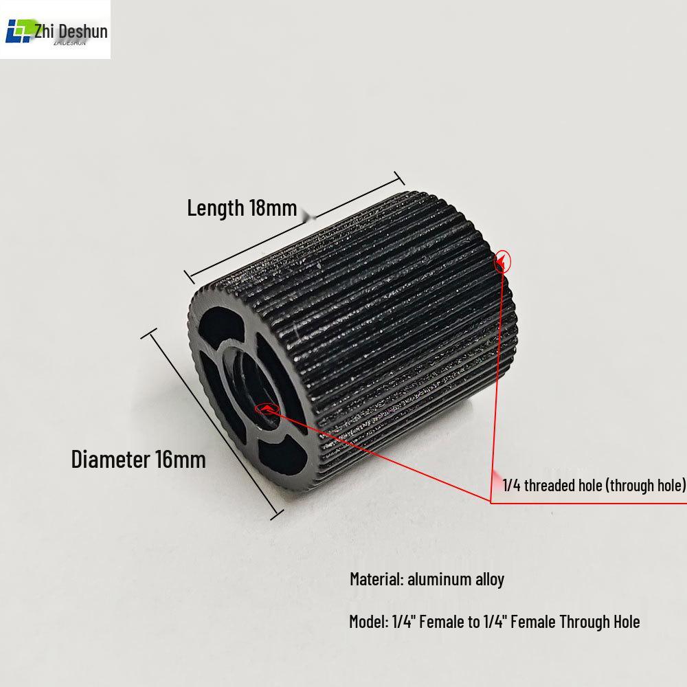 

Aluminum Alloy Phone Holder Extension Rod with 1/4 Internal Thread
