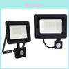 Pir Motion Sensor Led Flood Lamp With Adjustable Power For Indoor And Garden Use