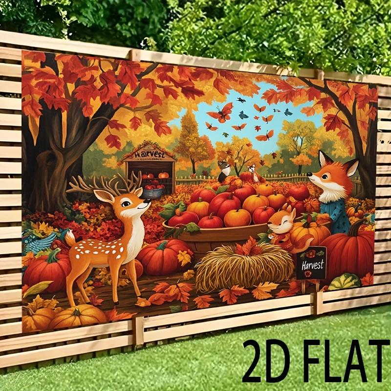 Rudens Ražas Dekora Gobelēns Ķirbis Rudens