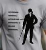 Princess Bride Inspired Tee, Westley Silhouette T-Shirt, 'Life Is Pain Highness'
