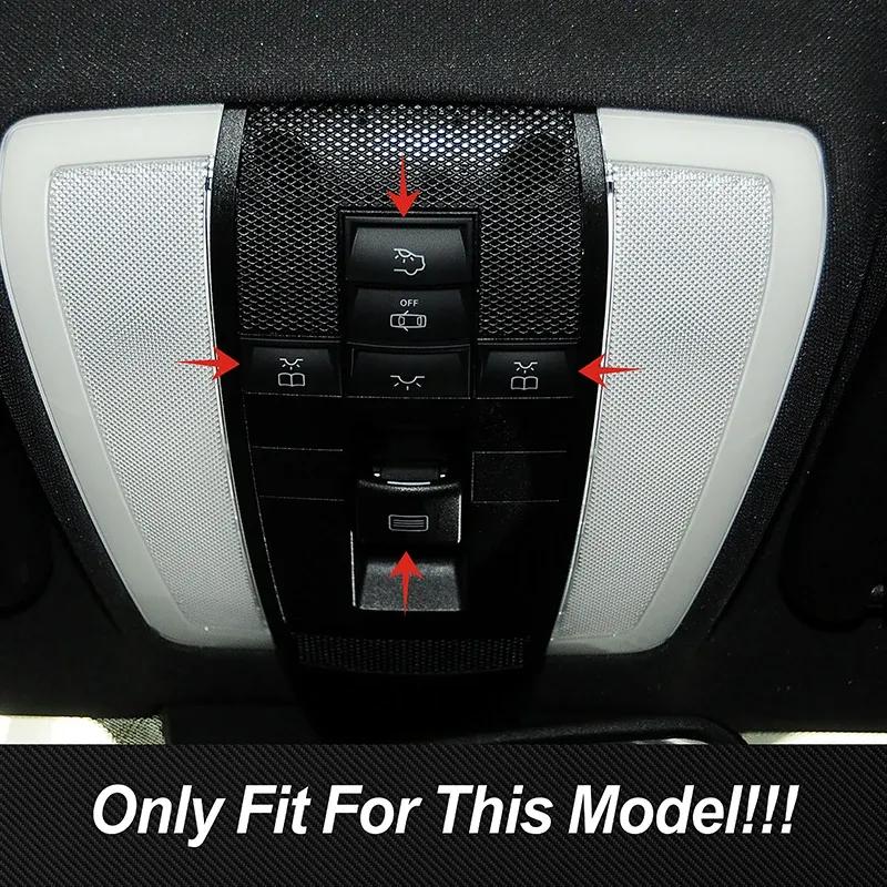 Auto Dach Schiebedach Leseleuchte Knöpfe Aufkleber Dekoration Für Mercedes Benz GLK C E Klasse X204 W204 W212 Innenleuchte Abdeckung Zierleiste