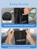 Hanging Car Trash Bag - Thickened PE, Long Strap, Hangable & Stickable, Large Capacity for Waste & Daily Items
