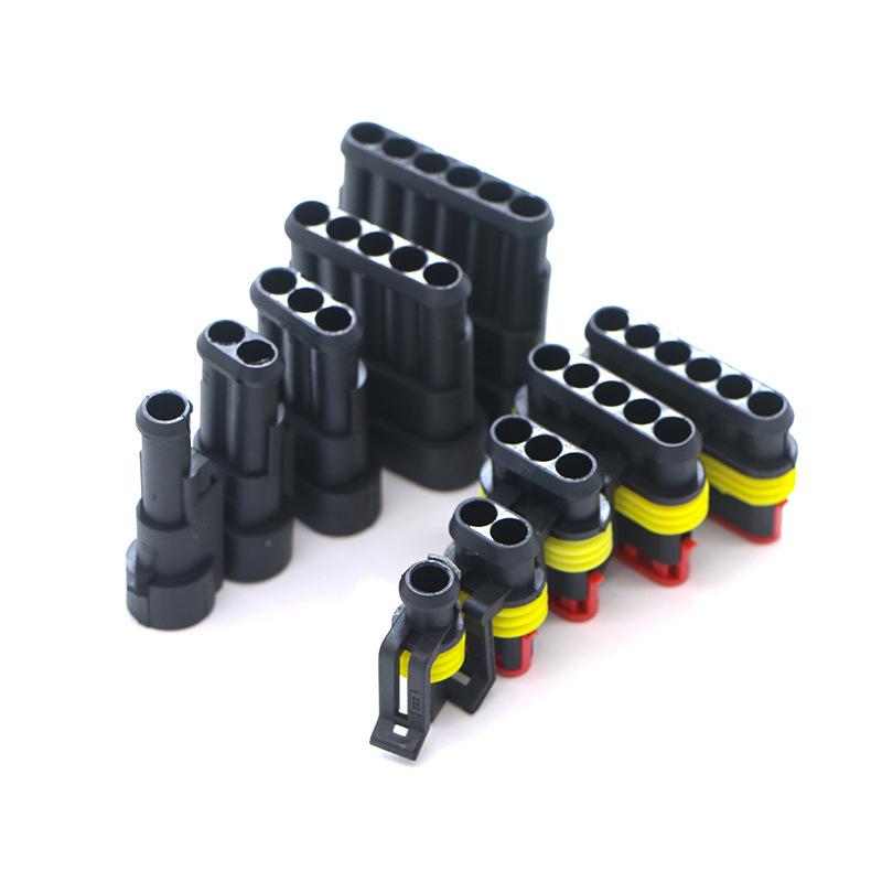 1.5mm Waterproof Auto Electrical Connectors 622 Pieces 1/2/3/4/5/6 Pin Male Female Pair Terminals with Silicone Sealing Plugs