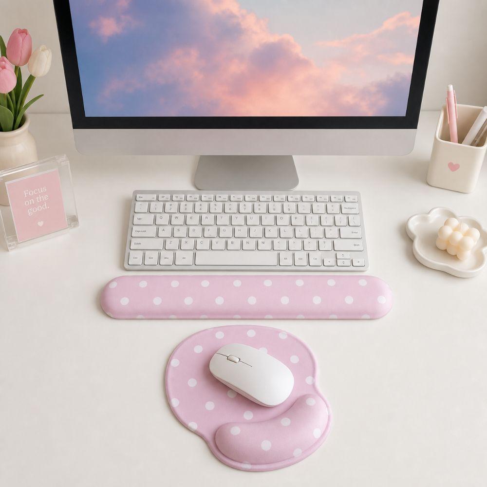 Memory Foam Keyboard Wrist Rest Non Slip Base Wrist Rest Support  for Workspaces