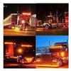 2PCS LED Marker Lights Trailer 24V Waterproof Amber Chicken Lights Cargo Side Marker Clearance Lights – Universal Fit