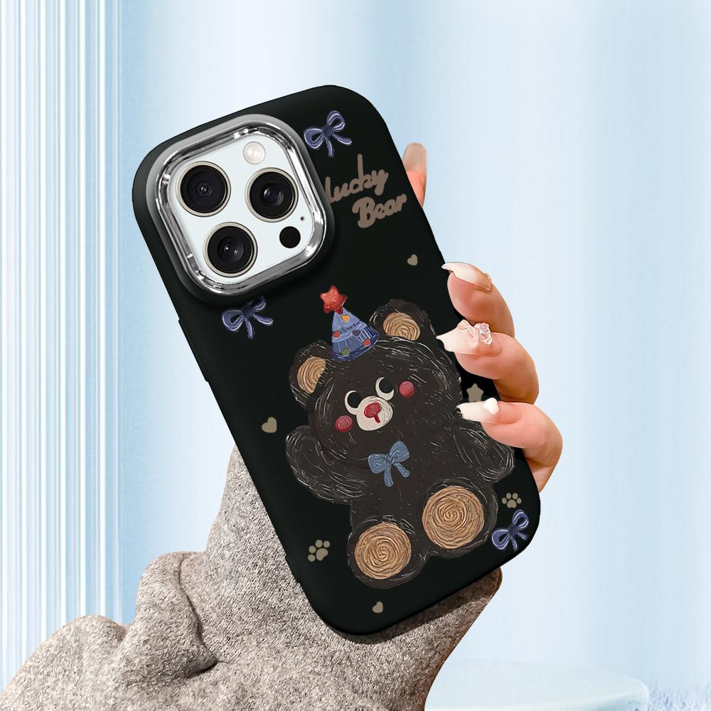 Einfarbige silberne Randlinse Fettgehäuse Weiche TPU-Flüssigsilikonabdeckung Stoßfeste Telefonhülle für Huawei Honor iPhone Infinix Tecno Vivo