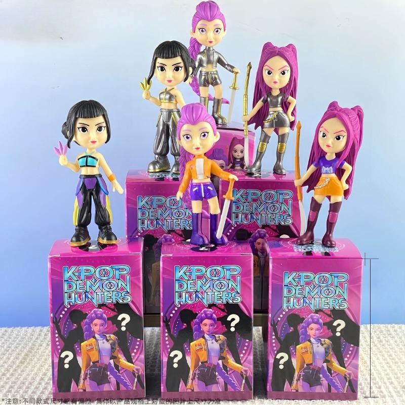 New Kpop Demon Hunters Action Figure Toy Derpys Tiger Rumi Mira Zoey Sussy Figurine Doll Fans Collection Christmas Gift
