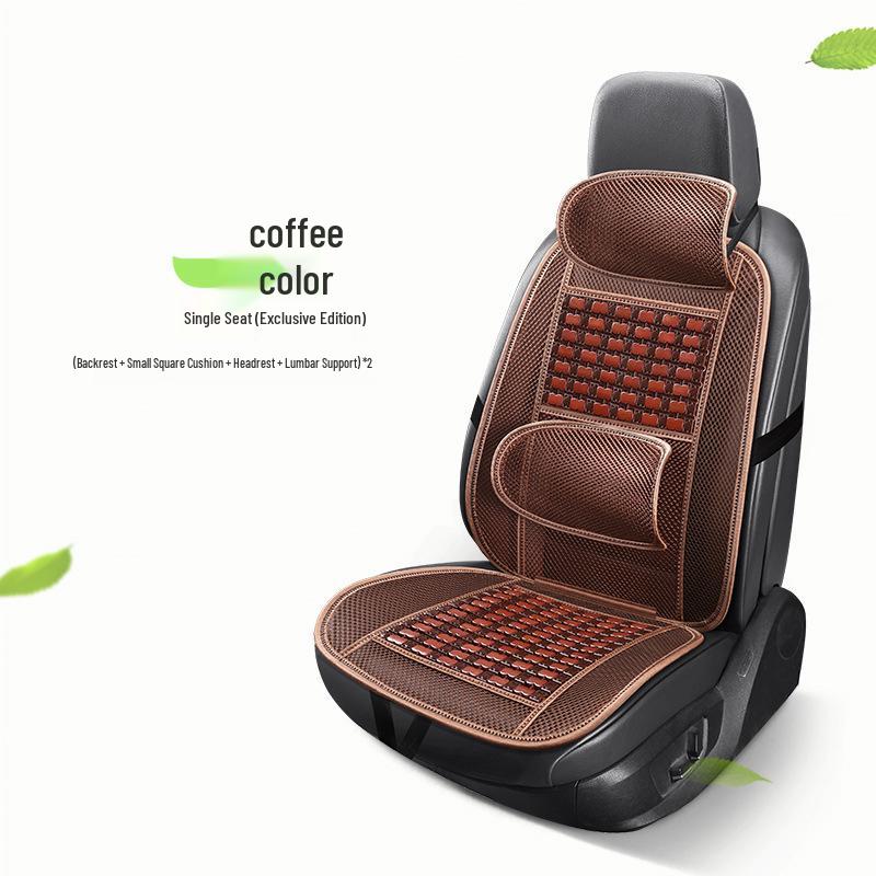 Comfortable Breathable Universal Bamboo Car Seat Cushion – Single Piece, Cool Summer Mat for Trucks