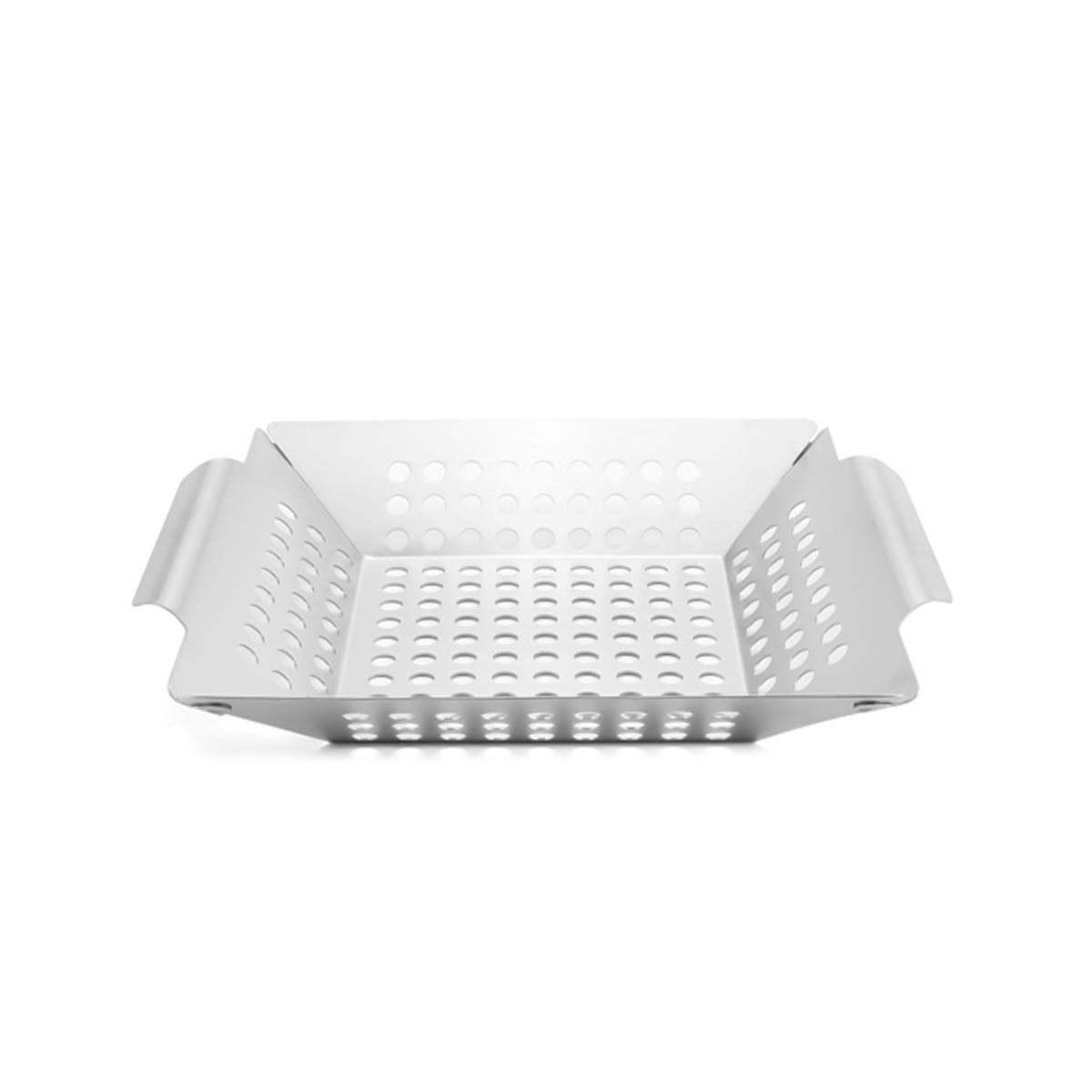 

Leeseph нержавеющая сталь перфорированная корзина для гриля, антипригарный противень для гриля для барбекю прочная уличная корзина для гриля походная посуда гриль