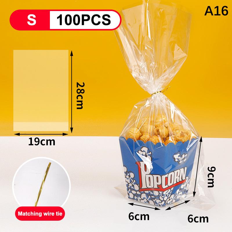 Disposable Popcorn Buckets Container Holder Paper Cup Popcorn Boxes Packaging Box For Theme Birthday Party Decoration