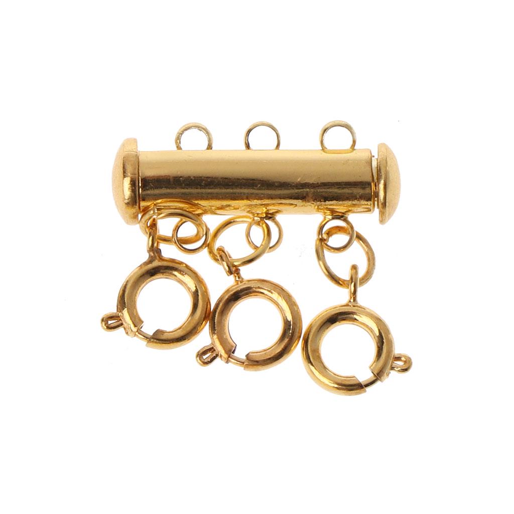 Jewelry Connectors Layered Necklace Clasp Magnetic Tube for Stackable Necklaces