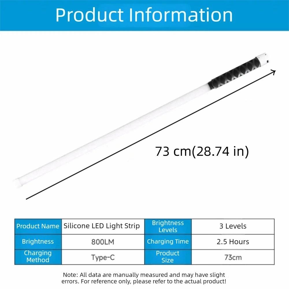 29Inch Flexible Flashlight Stick High Lumens Bendable LED Light Automotive Lighting Tools  Home