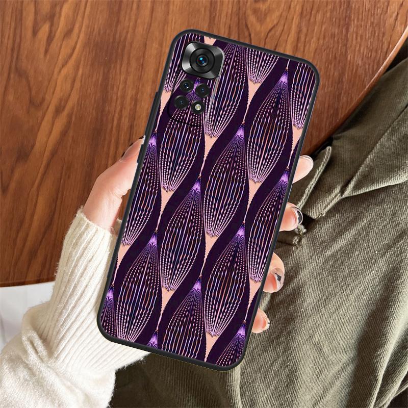 African Style Fabric Print Case For Xiaomi Redmi Note 14 Pro 13 12 11 10 15 Pro Plus Redmi 13 C 15 10C 12C 14C 15C Cover