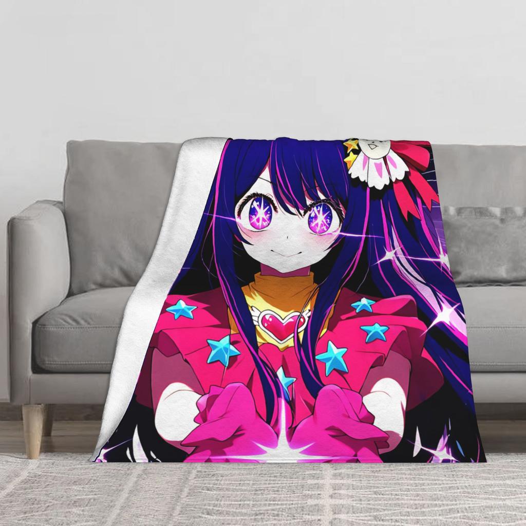 1PC Anime Winter Blankets for Adults Bedding Home Interior Sofa Knee