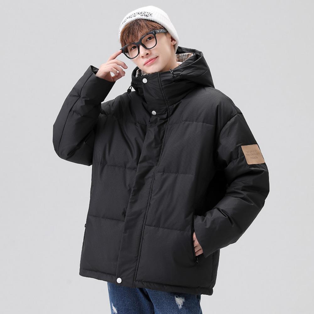 Autumn and winter trend men's and women's same style couple warm thickened bread clothes men's trendy brand hooded jacket