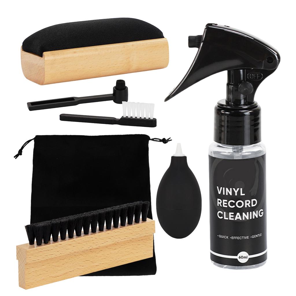 7 In 1 Vinyls Record Cleaner Set Vinyls Record Cleaning Kit Dust Removal Tool for Audiophiles Collectors Enthusiasts